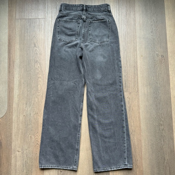 Wide Ripped High Rise Jeans Size 4 - Picture 2 of 4